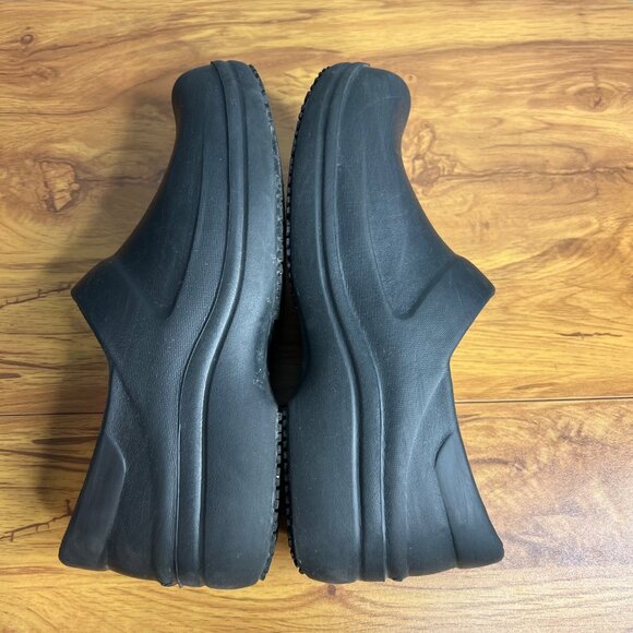 Crocs Neria Pro II Slip On Work Clogs‎ Womens Size 9 205384 Black Rubber Wedge - Picture 6 of 8